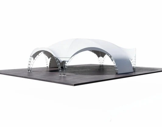 Арочный шатер Гексагональ
130 м²; 230 м²; 360 м²