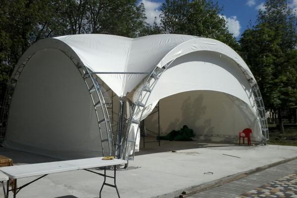 Арочный шатер 36м2 Дюна 6х6