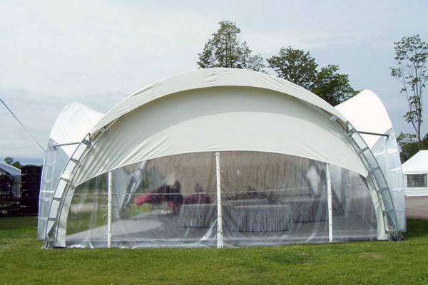 Арочный шатер 100м2 - квадрат 10x10