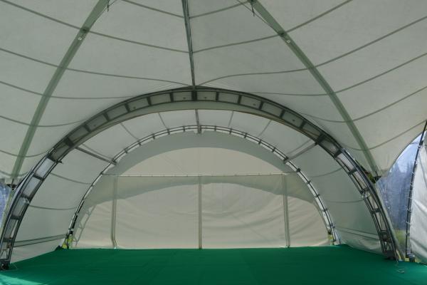 Арочный шатер 100м2 - квадрат 10x10