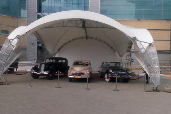 Арочный шатер 100м2 - квадрат 10x10