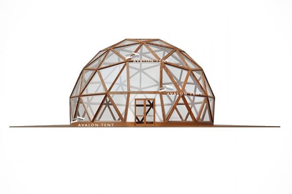 Сферический деревянный шатер 20x20 м в аренду