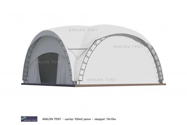 Арочный шатер 100 м² Дюна 10х10