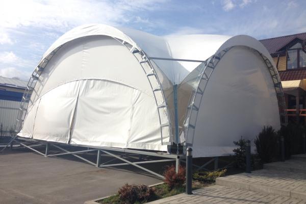 Арочный шатер 100м2 - квадрат 10x10