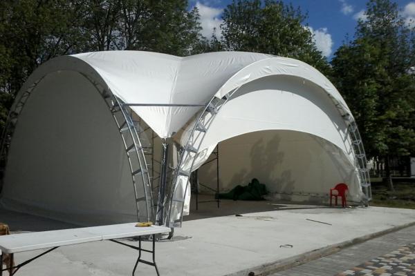 Арочный шатер Дюна 64м2  8х8