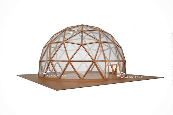 Сферический деревянный шатер 16x16 м в аренду